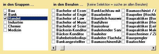 3030 Volltextsuche Branchenauswahl