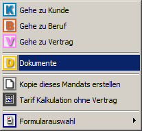 1050 Kunden-Mandate-Kontextmenu